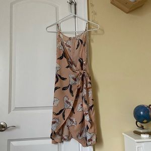 Floral Mini Wrap Dress